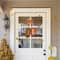 Glitzhome® 24.5" Fall Wood Maple Leaves with Bowknot Door Hanger